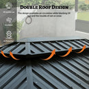 6' x 10' Hardtop Grill Gazebo with 2 Storage Cabinets