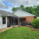 Wall-Mounted Hardtop Gazebo with Drainage Gutters