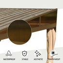 Wall-Mounted Hardtop Gazebo with Drainage Gutters