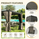 Aluminum Louvered Pergola - Brown