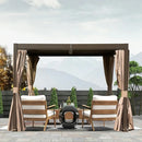 Aluminum Louvered Pergola - Brown