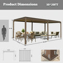Metal Louvered Pergola
