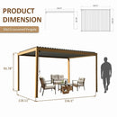 Metal Louvered Pergola
