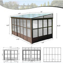 Polycarbonate Wall Mounted Sunroom