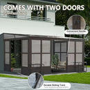 Polycarbonate Wall Mounted Sunroom