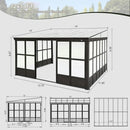 Polycarbonate Wall Mounted Sunroom