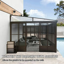 Polycarbonate Wall Mounted Sunroom