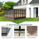 Polycarbonate Wall Mounted Sunroom