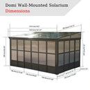 Polycarbonate Wall Mounted Sunroom
