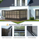 Polycarbonate Wall Mounted Sunroom