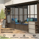 10'x14' Wall Mounted Sunroom with Side Door