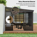 10'x14' Wall Mounted Sunroom with Side Door