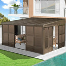 12'x14' Wall Mounted Sunroom with Side Door