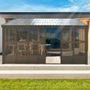 12'x16' Wall Mounted Sunroom with Side Door