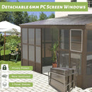 12'x16' Wall Mounted Sunroom with Side Door