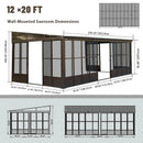 Wall Mounted Sunroom with Side Door