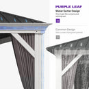 PURPLE LEAF White Metal Carport with Galvanized Steel Roof Aluminum Frame All-Weather Car Shelter