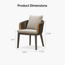 PURPLE LEAF Hailar 2 Pieces Outdoor Patio Dining Chairs with Olefin Fabric All-Weather Patio Furniture with Aluminum Frame for Lawn Garden Backyard Deck
