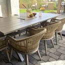 PURPLE LEAF 7/9/11 Pieces Outdoor Dining Set Aluminium Dining Table and Woven Rattan Chairs Dining Furniture Set with Cushions for Deck Patio Champagne