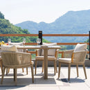 PURPLE LEAF Hailar Outdoor Dining Set for Family, Aluminum Outdoor Patio Table and Chairs Set with Olefin Cushions, Patio Furniture Set for Garden or Deck