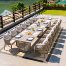 PURPLE LEAF Hailar Outdoor Dining Set for Family, Aluminum Outdoor Patio Table and Chairs Set with Olefin Cushions, Patio Furniture Set for Garden or Deck