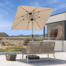 PURPLE LEAF Rivra 4-Piece Patio Conversation Set with Wicker Chairs and Thick Sofa Cushions for Garden