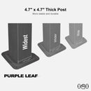 PURPLE LEAF Outdoor Metal Carport with Grey Steel Roof and Aluminum Frame Protective Shelter