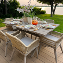 PURPLE LEAF Outdoor Dining Set All-Weather PE Rattan Outdoor Patio Furniture Set with Aluminum Frame
