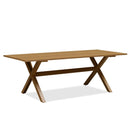 PURPLE LEAF Outdoor Dining Table Sleek Aluminum Frame Modern Outdoor Table for Deck Backyard Dining Gatherings