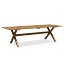 PURPLE LEAF Outdoor Dining Table Sleek Aluminum Frame Modern Outdoor Table for Deck Backyard Dining Gatherings