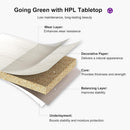 PURPLE LEAF Patio Dining Set with Sunbrella Fabric Cushions and Aluminum Table All-Weather Wicker Patio Table Set for Deck