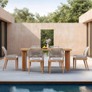 PURPLE LEAF 7/9/11 Pieces Patio Dining Set with Sunbrella Cushions All-Weather Wicker Patio Table and Chairs for Deck, Garden