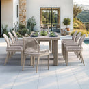 PURPLE LEAF 7/9/11 Pieces Patio Dining Set with Sunbrella Cushions All-Weather Wicker Patio Table and Chairs for Deck, Garden