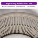 PURPLE LEAF Outdoor Dining Set All Weather Wicker Patio Dining Set with Rectangular Aluminum Table and Modern Armrest Dining Chairs for Garden Deck Backyard Kitchen