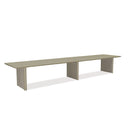 PURPLE LEAF Sanori Patio Dining Table Aluminum Modern Large Weather-Resistant Table for Garden Deck