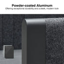 PURPLE LEAF Sanori Grey Symmetrical Outdoor Sectional  Modular Design with Cushions and Ottoman for Porch