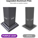PURPLE LEAF Caesar Solar Louvered Pergola with LED Strip Lights and Control Panel Aluminum Outdoor Pergola with Adjustable Roof for Patio Deck Garden Yard Gray