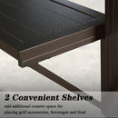 PURPLE LEAF Hardtop Grill Gazebo for Patio Bronze Permanent Metal Roof Outside Sun Shade Outdoor BBQ Canopy