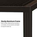 PURPLE LEAF Athena Outdoor Louvered Pergola Adjustable Metal Roof Bronze Hardtop Gazebo Patio Pavilion