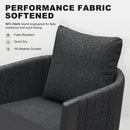 PURPLE LEAF Sanori Outdoor Dining Set Luxury Aluminum Patio Table and Dining Chairs Set with  Olefin Fabric Cushions and Pillows for Deck Garden