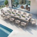 PURPLE LEAF 7/9/11 Pieces Patio Dining Set with Sunbrella Cushions All-Weather Wicker Patio Table and Chairs for Deck, Garden