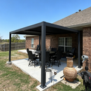 PURPLE LEAF Caesar Outdoor Louvered Pergola Patio Sun Shade Shelter with Adjustable Hardtop Patio Pergola Grey