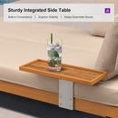 PURPLE LEAF Sicilia Classical Modular Outdoor Sectional with Sunbrella Khaki Cushions Flexible Layout for Porch Relaxation Space