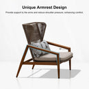 PURPLE LEAF Sicilia Classical Modular Outdoor Sectional with Oatmeal Greige Cushions Flexible Layout for Commercial Spaces