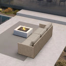 PURPLE LEAF Sanori Classical without Table Beige Patio Conversation Set with Cushions for Deck