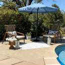 PURPLE LEAF Sicilia L-Shaped Modular Outdoor Sectional with Oatmeal Greige Cushions Flexible Layout for Garden Poolside